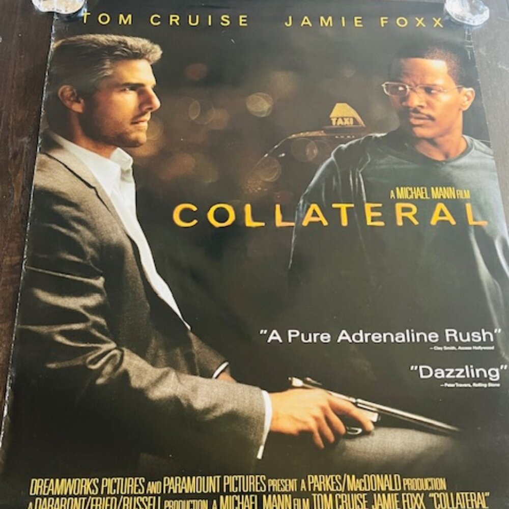 Movie Theater Poster Lobby Card Wall Vtg 2004 Collateral Tom Cruise Jamie Foxx